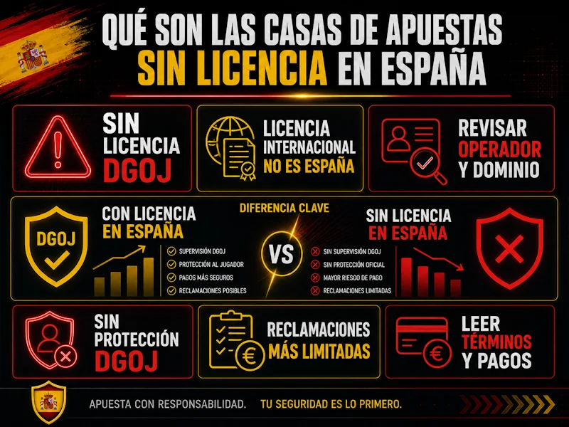Qué son las casas de apuestas sin licencia en España