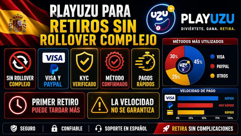PlayUZU para retiros sin rollover complejo