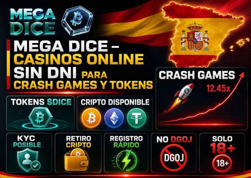 Mega Dice – casinos online sin dni para crash games y tokens