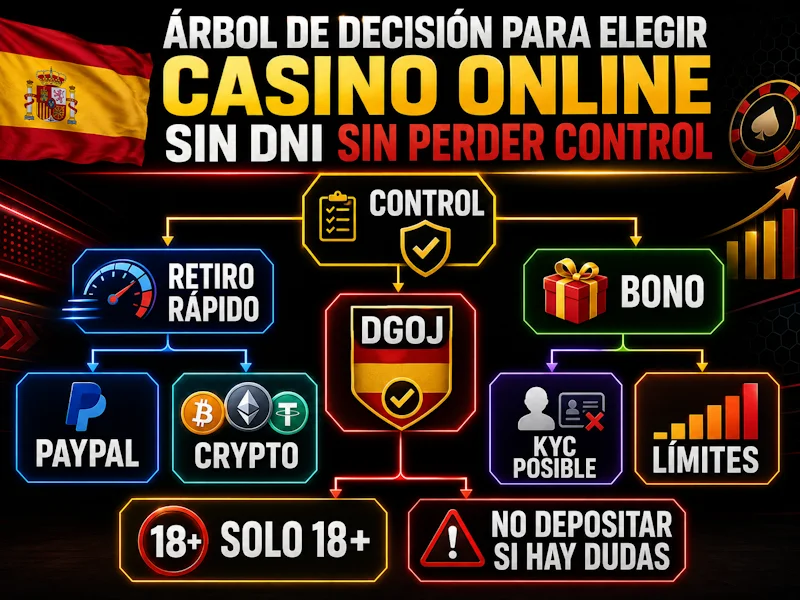 Árbol de decisión para elegir casino online sin dni sin perder control
